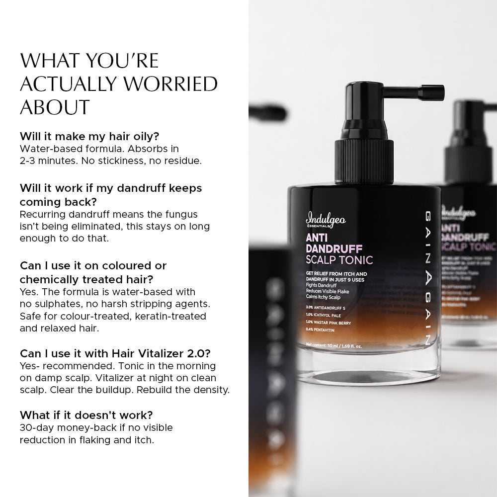 Anti Dandruff Scalp Tonic For Reduced Irritation & Scalp Health