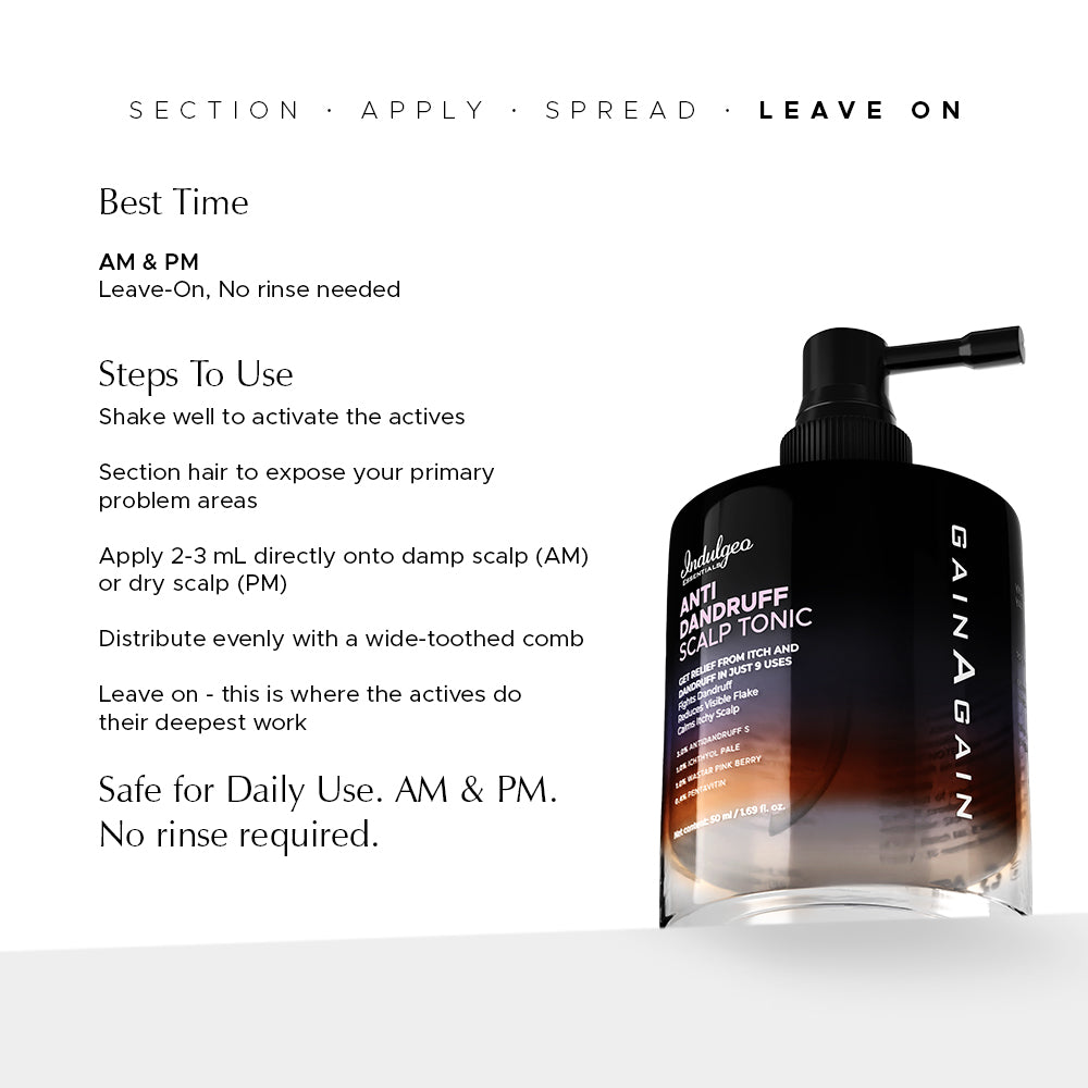 Anti Dandruff Scalp Tonic For Reduced Irritation & Scalp Health