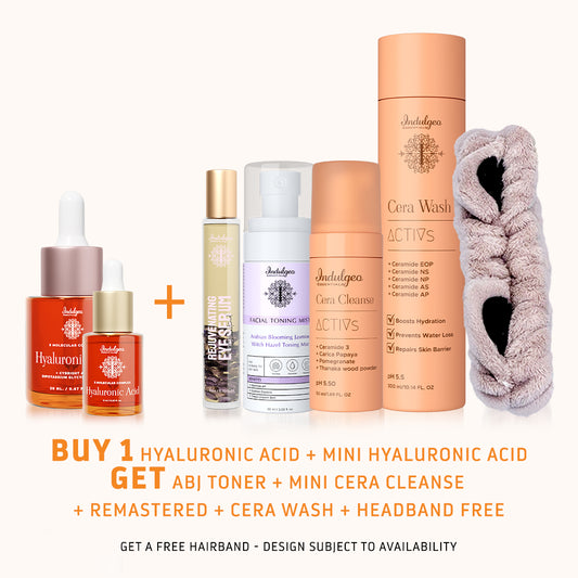 BUY Full Size HA & Mini HA : GET ABJ Toner, Mini Cera Cleanse, Remastered Eye Serum, Cera Wash, Headband FREE