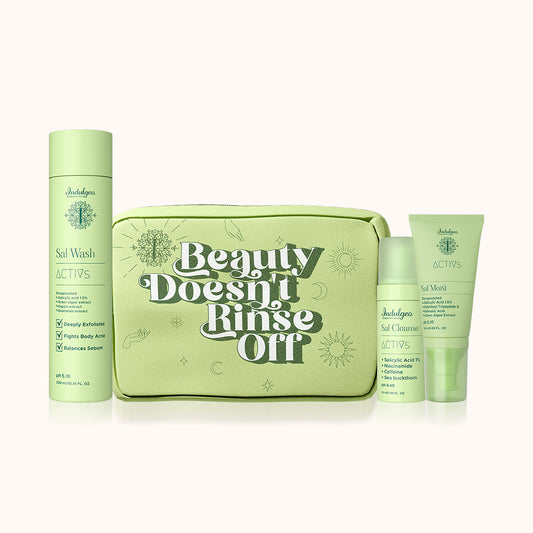 Acne Healing Salicylic Acid Range - SAL MOIST (Moisturizer 50ml)+ SAL WASH (Body Wash 300ml)+ SAL CLEANSE (Foaming Face Wash 50ml)
