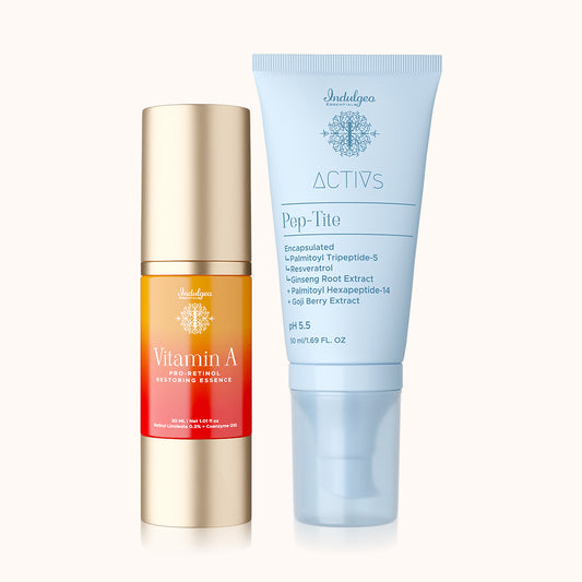 COMBO : Vitamin A Pro Retinol Restoring Essence + Pep Tite - Skin Firming Moisturizer