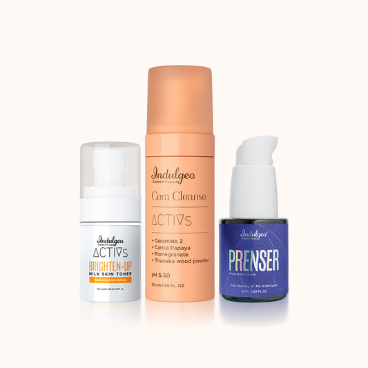 MINI Deep Cleanse & Repair Combo - Prenser + Face Wash + Milk Toner