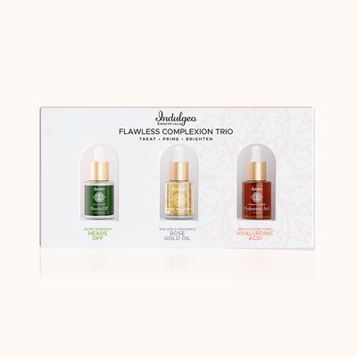 Flawless Complexion Trio (Heads Off 6ml + Rose Gold Oil 6ml + Hyaluronic Acid 6ml)