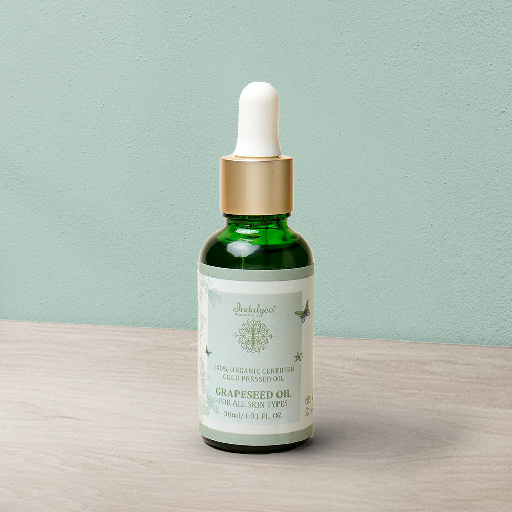 Indulgeo Essentials Grapeseed Essential Oil for Skin & Hair Care