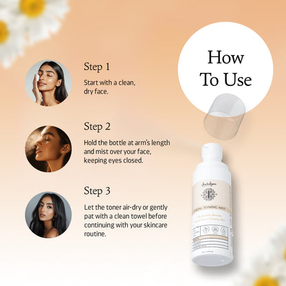 Chamomile Roman Witch Hazel Facial Toning Mist For Sensitive Skin (60ml)