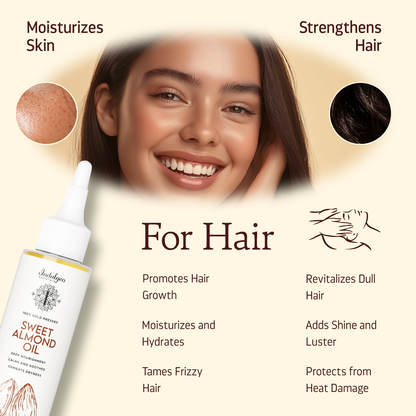 Sweet Almond Oil - 100% Cold Pressed Oil