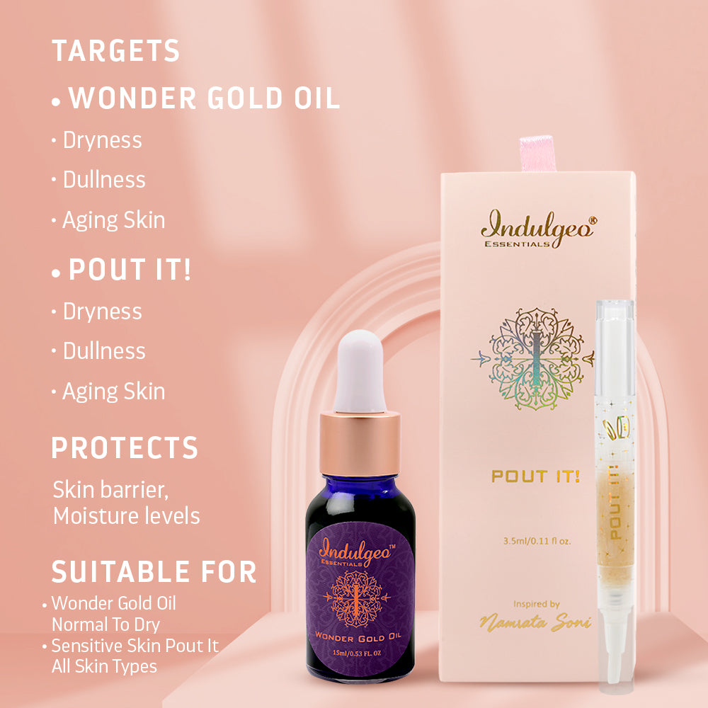 Namglow Combo - Wonder Gold Oil+Pout It