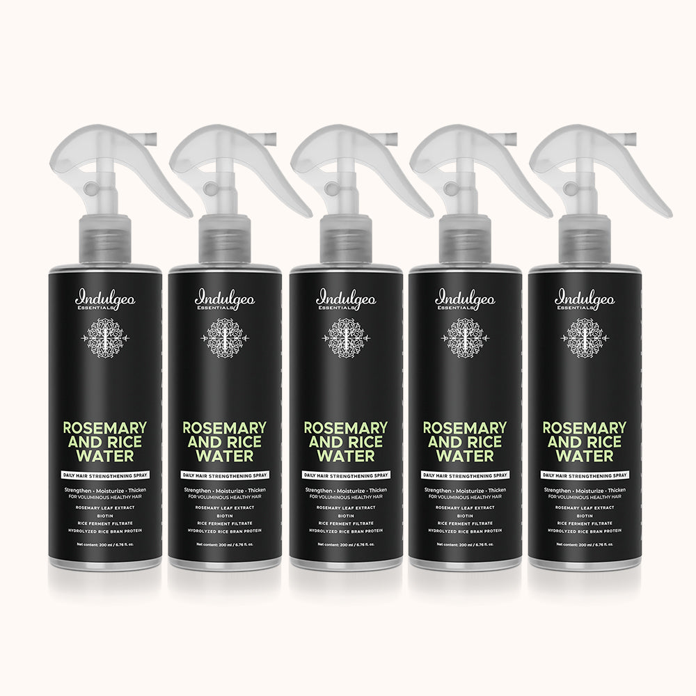 Pack of 5 : Rosemary & Rice Water Mist For Hair Strengthening