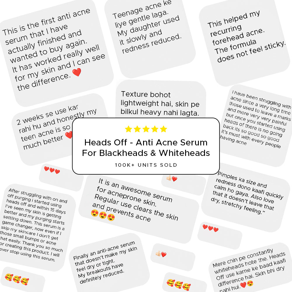 Heads Off - Anti Acne Serum For Blackheads & Whiteheads