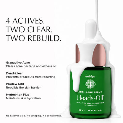 Heads Off - Anti Acne Serum For Blackheads & Whiteheads