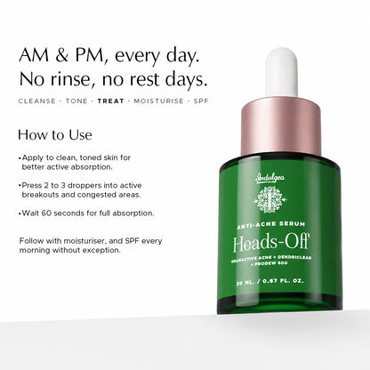 Heads Off - Anti Acne Serum For Blackheads & Whiteheads