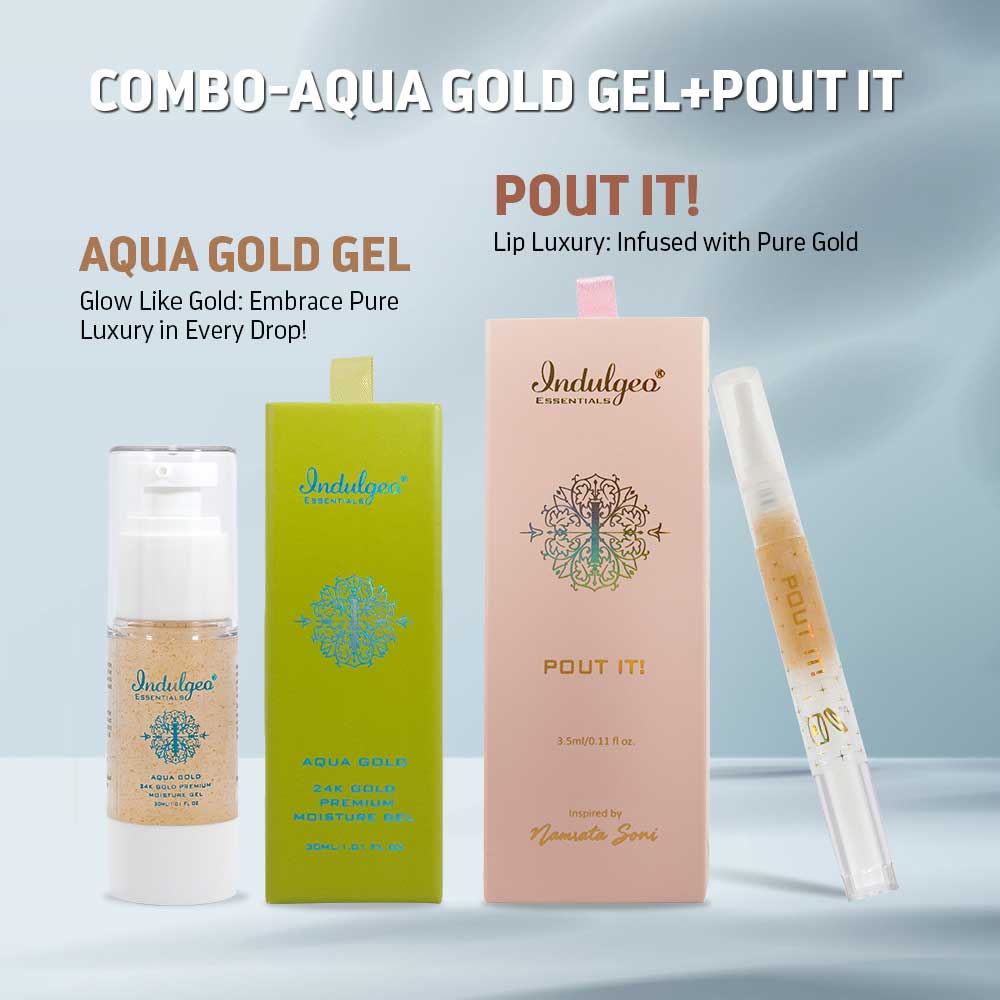 COMBO: Aqua Gold Gel Moisturizer & Pout It Lip Oil